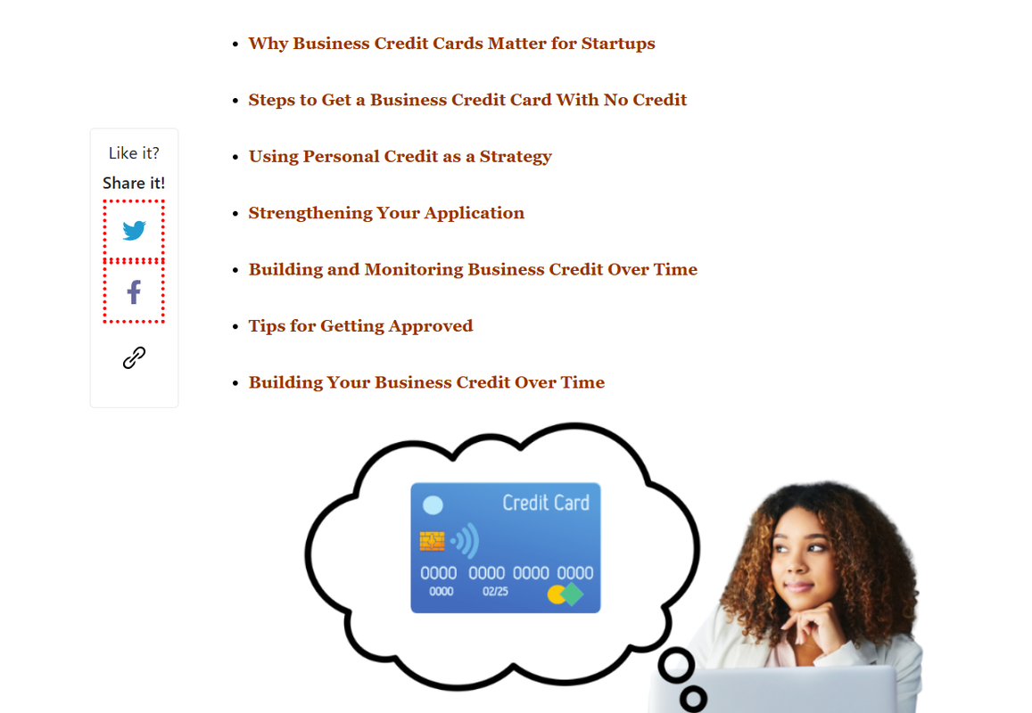 business credit card with no credit